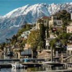 Ascona_Blick vom Hafen mit dem winterlichen Gridone im Hintergrund_Jan Geerk